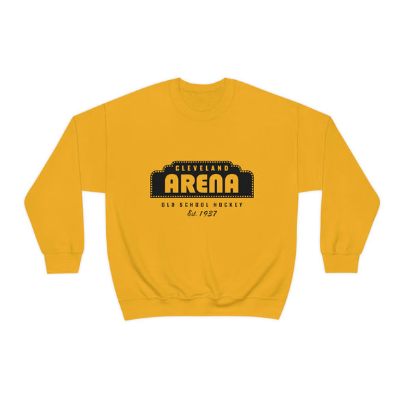 Cleveland Arena Old School Hockey Crewneck Sweatshirt