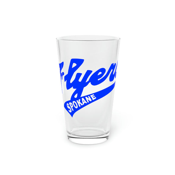 Spokane Flyers Script Pint Glass