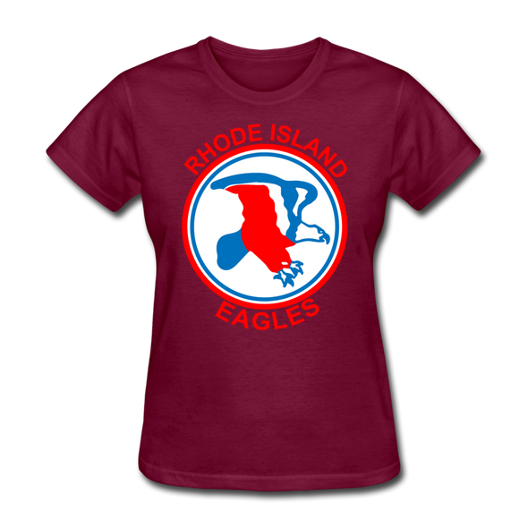 Rhode Island Eagles Logo Women's T-Shirt (EHL) - burgundy