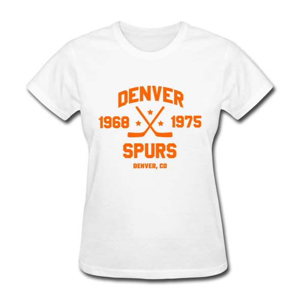 Denver Spurs Dated Women's T-Shirt - white