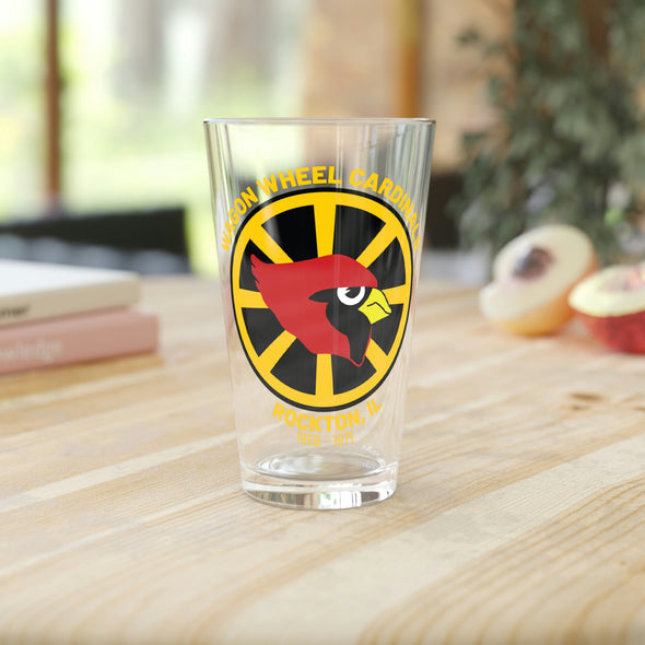 Wagon Wheel Cardinals Pint Glass