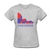 Indianapolis Checkers Logo Women's T-Shirt (CHL) - heather gray