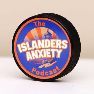 Islanders Anxiety Hockey Puck