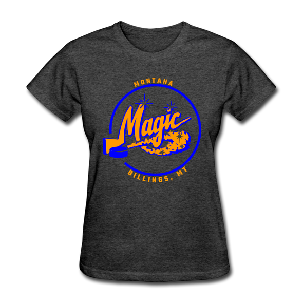 Montana Magic Logo Women's T-Shirt (CHL) - heather black