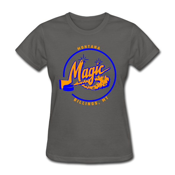 Montana Magic Logo Women's T-Shirt (CHL) - charcoal