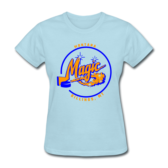 Montana Magic Logo Women's T-Shirt (CHL) - powder blue