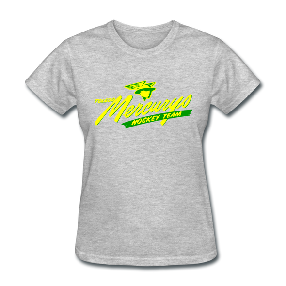 Toledo Mercurys Logo Women's T-Shirt - heather gray
