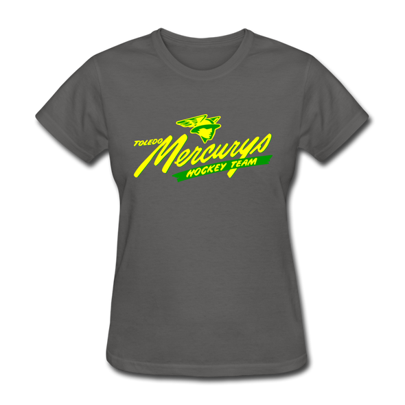 Toledo Mercurys Logo Women's T-Shirt - charcoal