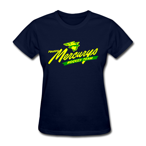 Toledo Mercurys Logo Women's T-Shirt - navy