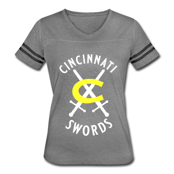 Cincinnati Swords Logo Women's T-Shirt - heather gray/charcoal
