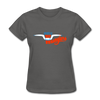 Amarillo Wranglers Logo Women's T-Shirt (SWHL) - charcoal