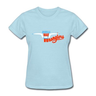 Amarillo Wranglers Logo Women's T-Shirt (SWHL) - powder blue