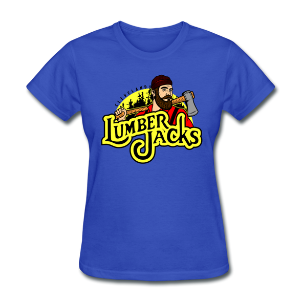 Cleveland Lumberjacks Logo Women's T-Shirt - royal blue