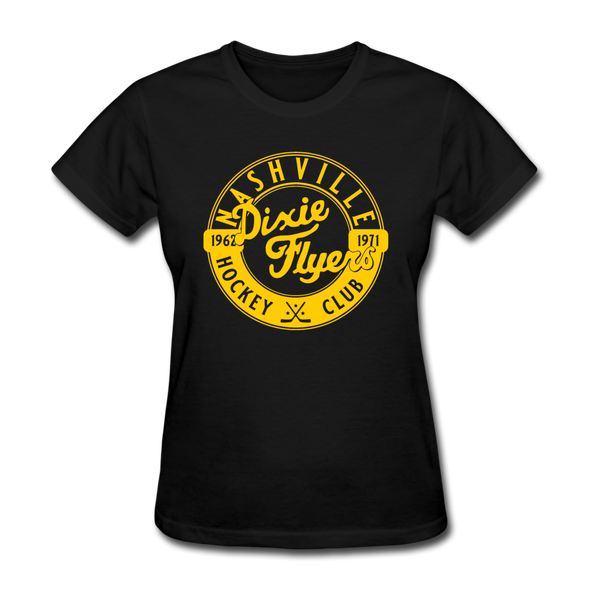 Nashville Dixie Flyers Circular Dates Women's T-Shirt - black