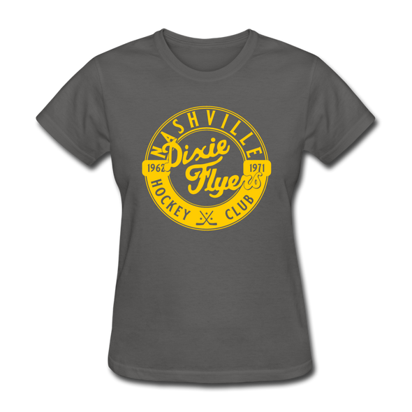 Nashville Dixie Flyers Circular Dates Women's T-Shirt - charcoal