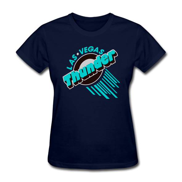 Las Vegas Thunder Logo Women's T-Shirt - navy
