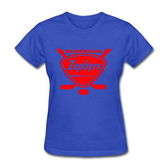 Muskegon Zephyrs Women's T-Shirt - royal blue