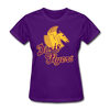 Nashville Dixie Flyers Pegasus Logo Women's T-Shirt - purple