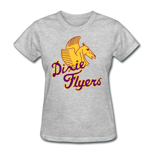 Nashville Dixie Flyers Pegasus Logo Women's T-Shirt - heather gray