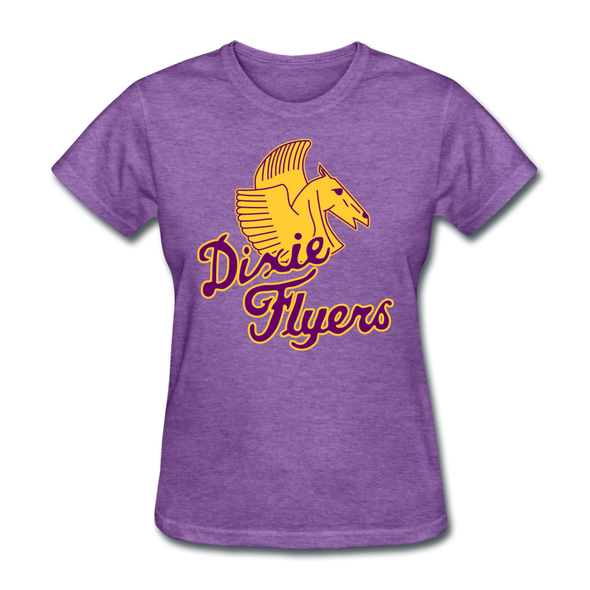 Nashville Dixie Flyers Pegasus Logo Women's T-Shirt - purple heather