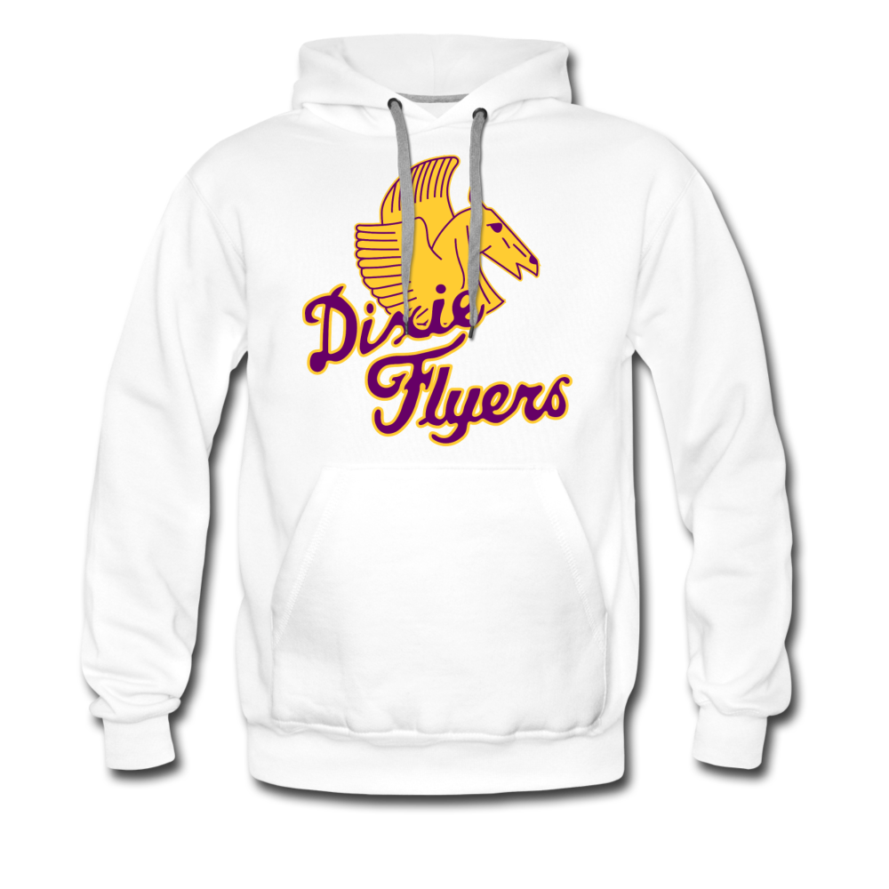 Nashville Dixie Flyers Pegasus Logo Premium Hoodie - white