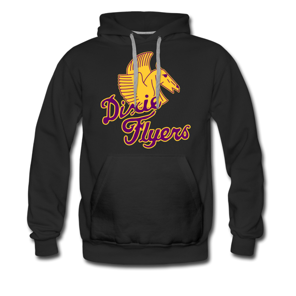 Nashville Dixie Flyers Pegasus Logo Premium Hoodie - black