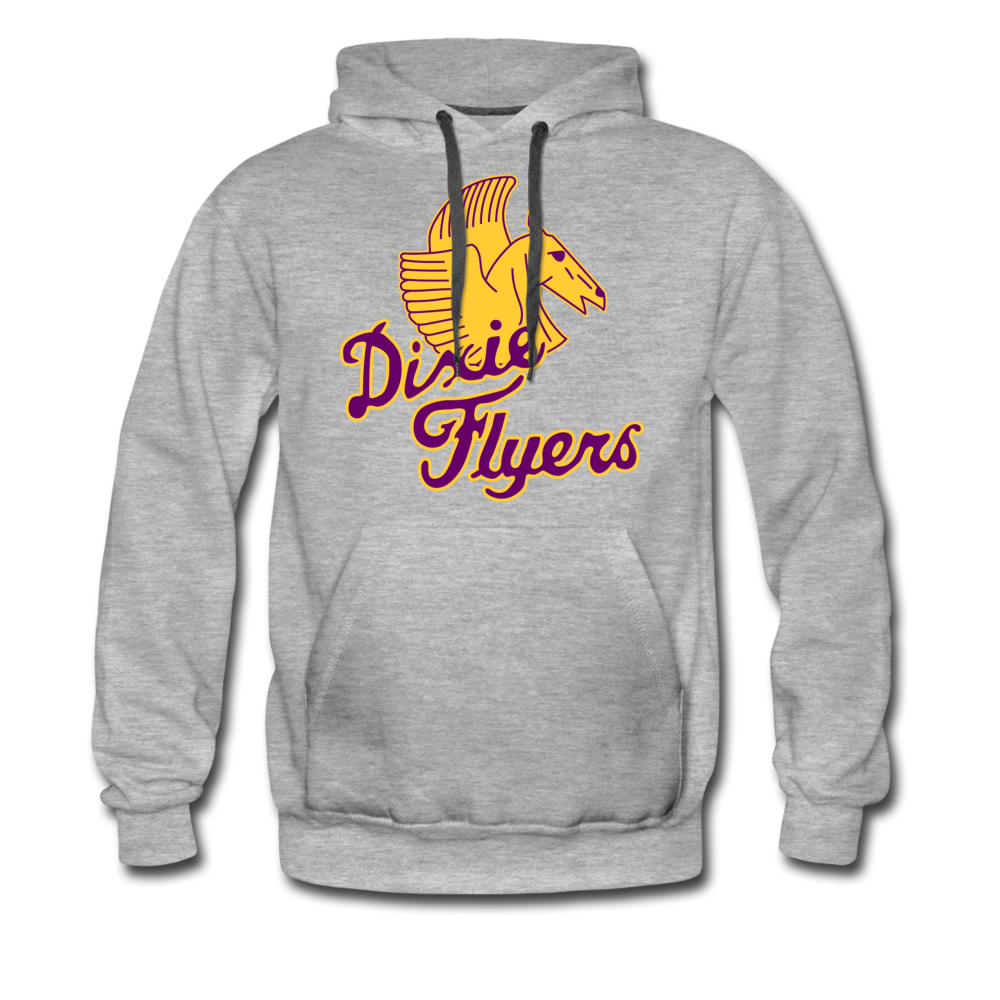 Nashville Dixie Flyers Pegasus Logo Premium Hoodie - heather gray