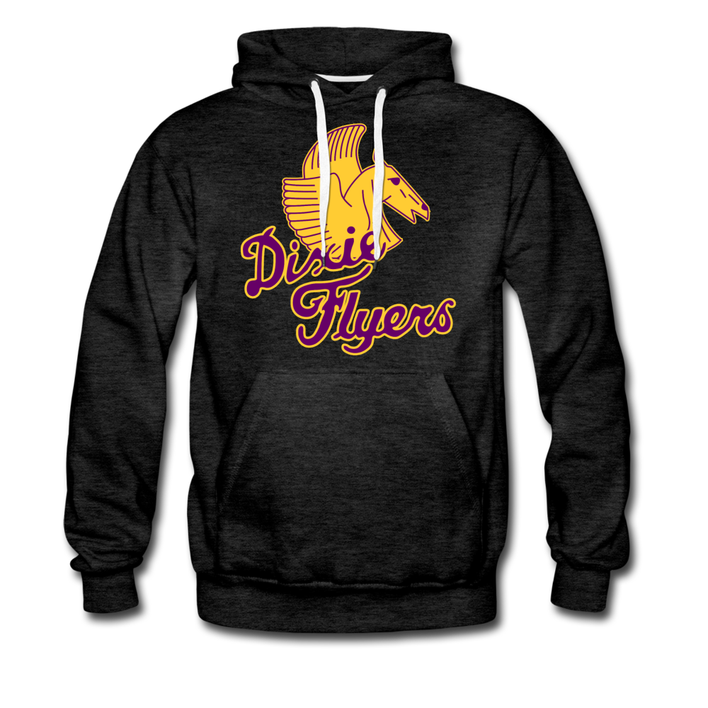 Nashville Dixie Flyers Pegasus Logo Premium Hoodie - charcoal gray