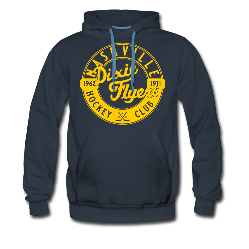 Nashville Dixie Flyers Circular Dated Premium Hoodie - navy