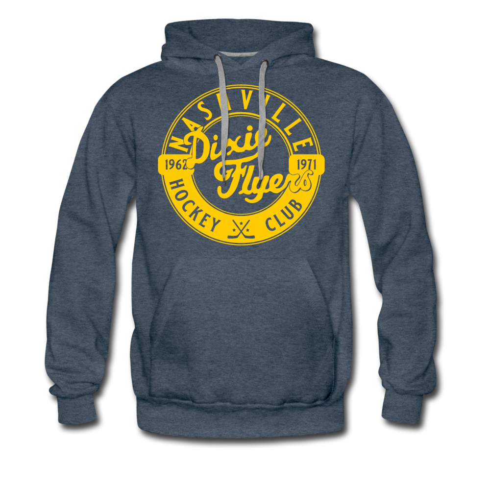 Nashville Dixie Flyers Circular Dated Premium Hoodie - heather denim