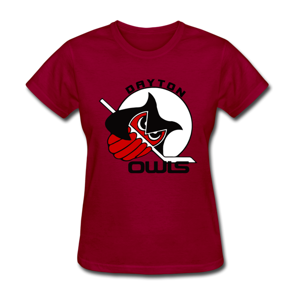 Dayton Owls Women's T-Shirt - dark red