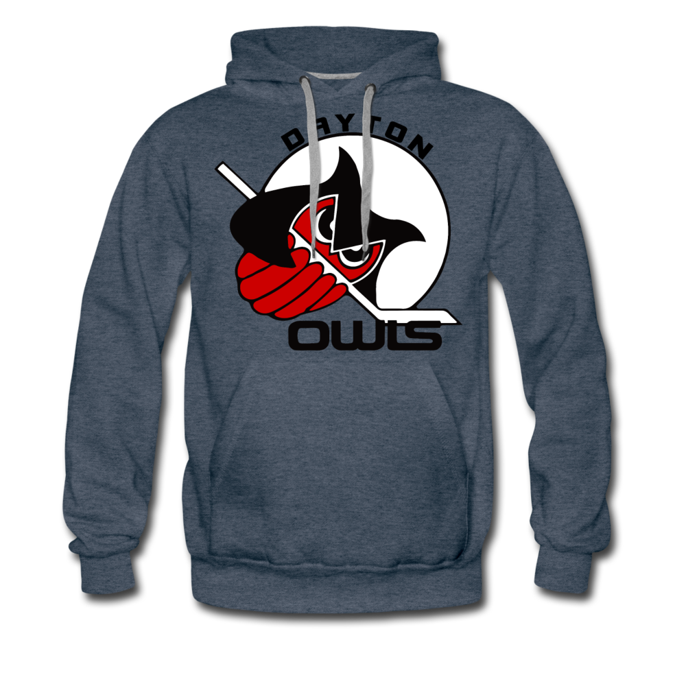 Dayton Owls Premium Hoodie - heather denim