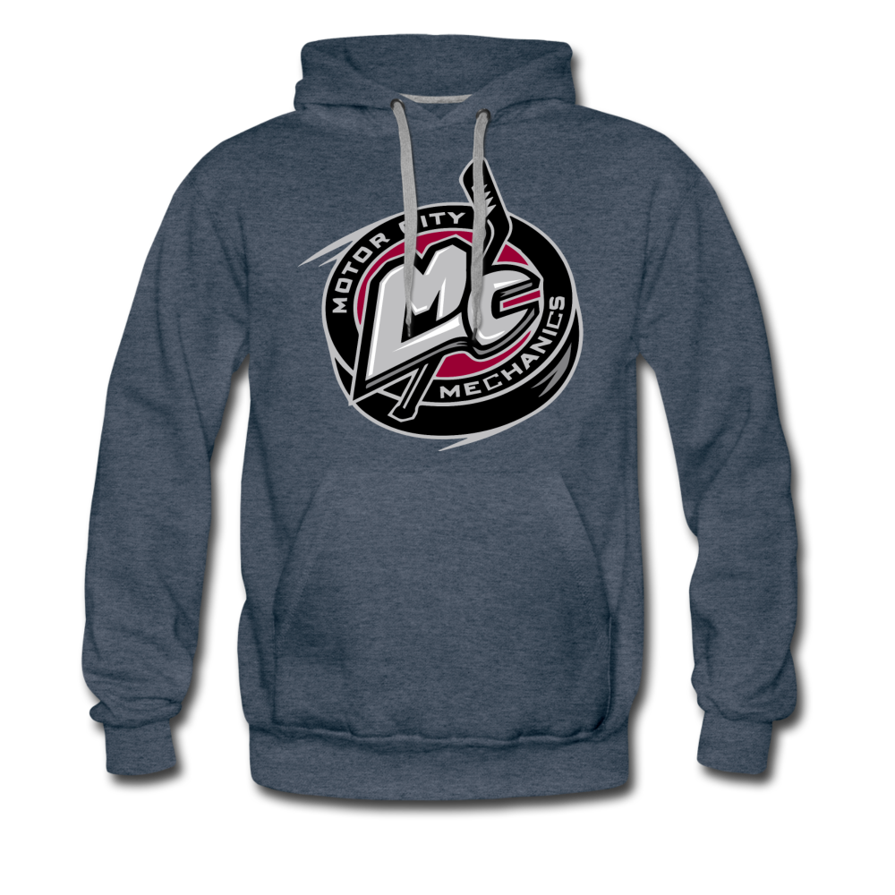 Motor City Mechanics Premium Hoodie - heather denim