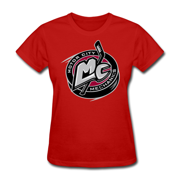 Motor City Mechanics Women's T-Shirt - red