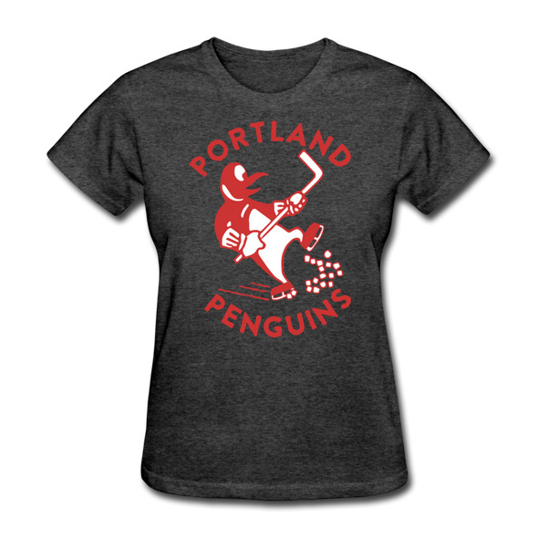 Portland Penguins Women's T-Shirt - heather black