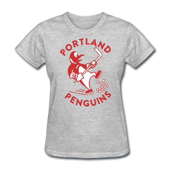 Portland Penguins Women's T-Shirt - heather gray