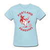 Portland Penguins Women's T-Shirt - powder blue