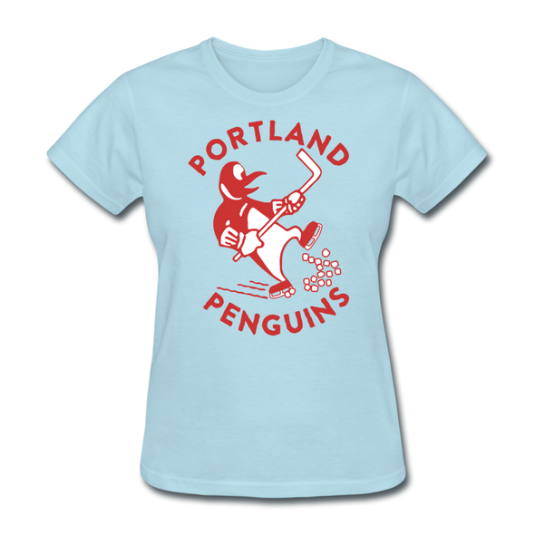 Portland Penguins Women's T-Shirt - powder blue