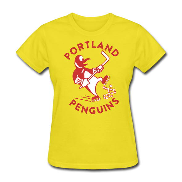 Portland Penguins Women's T-Shirt - yellow