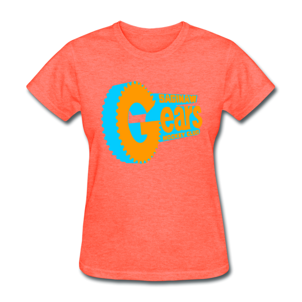 Saginaw Gears Women's T-Shirt - heather coral