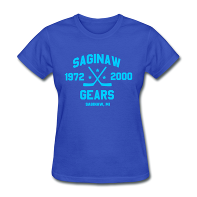 Saginaw Gears Dated Women's T-Shirt - royal blue