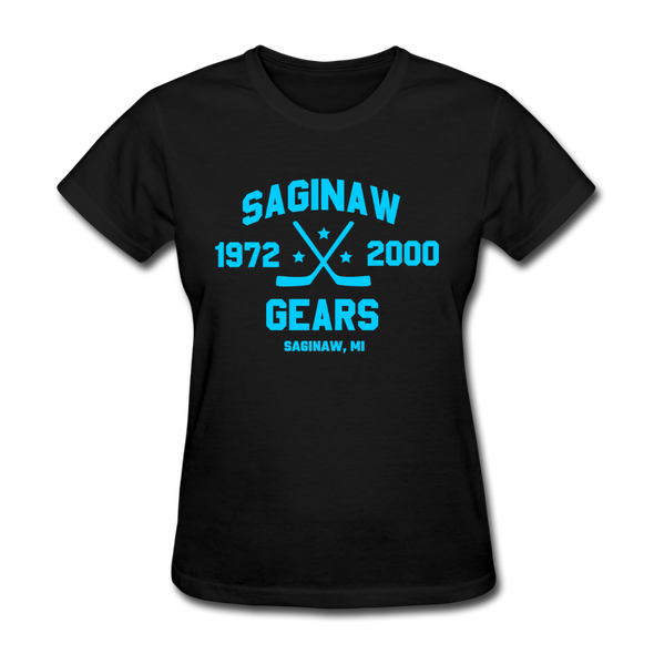Saginaw Gears Dated Women's T-Shirt - black