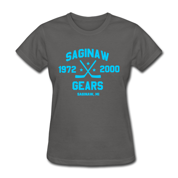Saginaw Gears Dated Women's T-Shirt - charcoal