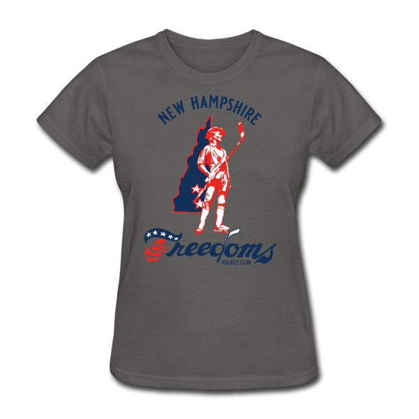 New Hampshire Freedoms Logo Women's T-Shirt - charcoal