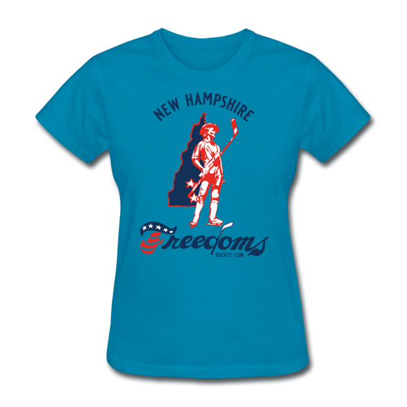 New Hampshire Freedoms Logo Women's T-Shirt - turquoise