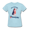 New Hampshire Freedoms Logo Women's T-Shirt - powder blue