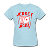 Jersey Aces Women's T-Shirt - powder blue