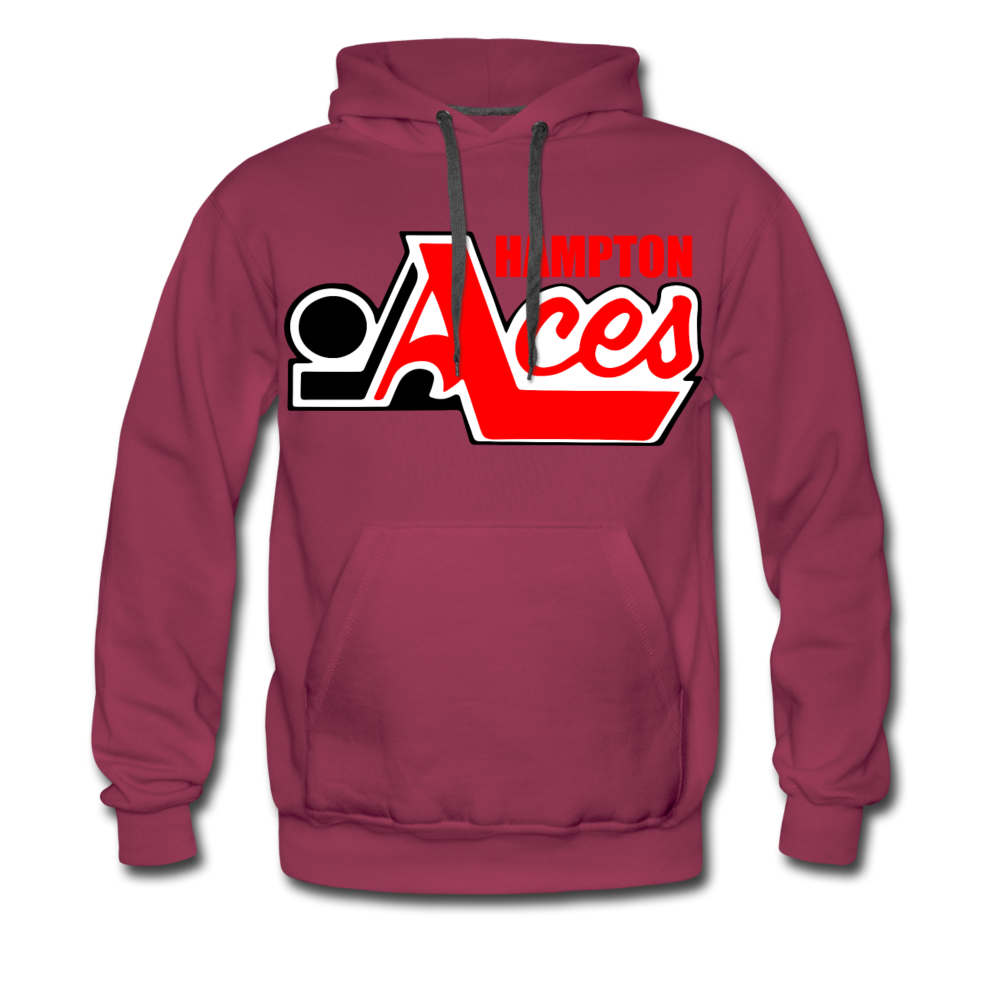 Hampton Aces Hoodie (Premium) - burgundy