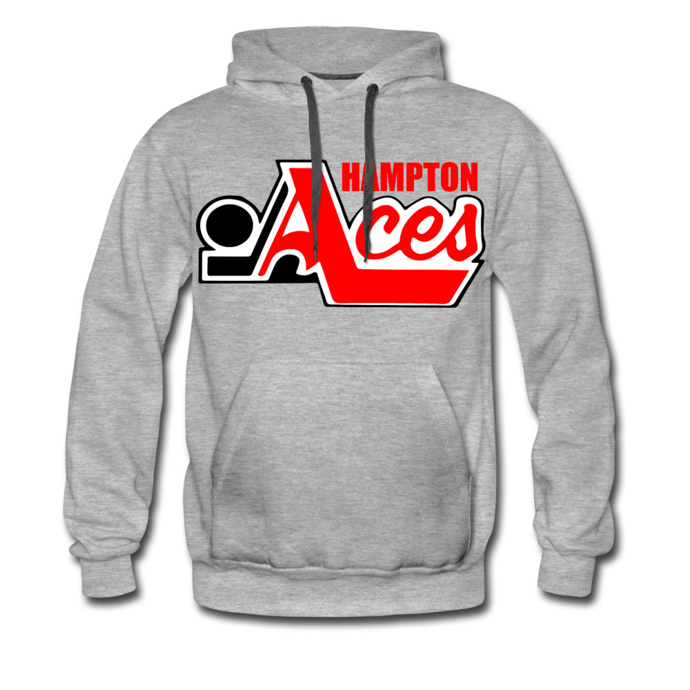 Hampton Aces Hoodie (Premium) - heather gray