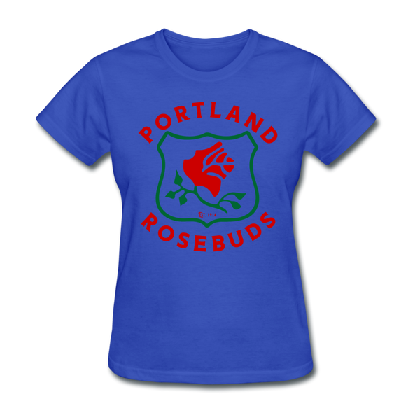 Portland Rosebuds Logo Women's T-Shirt - royal blue